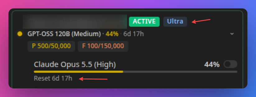 User complains Gemini 4 Argon is missing and Ultra limits fall short