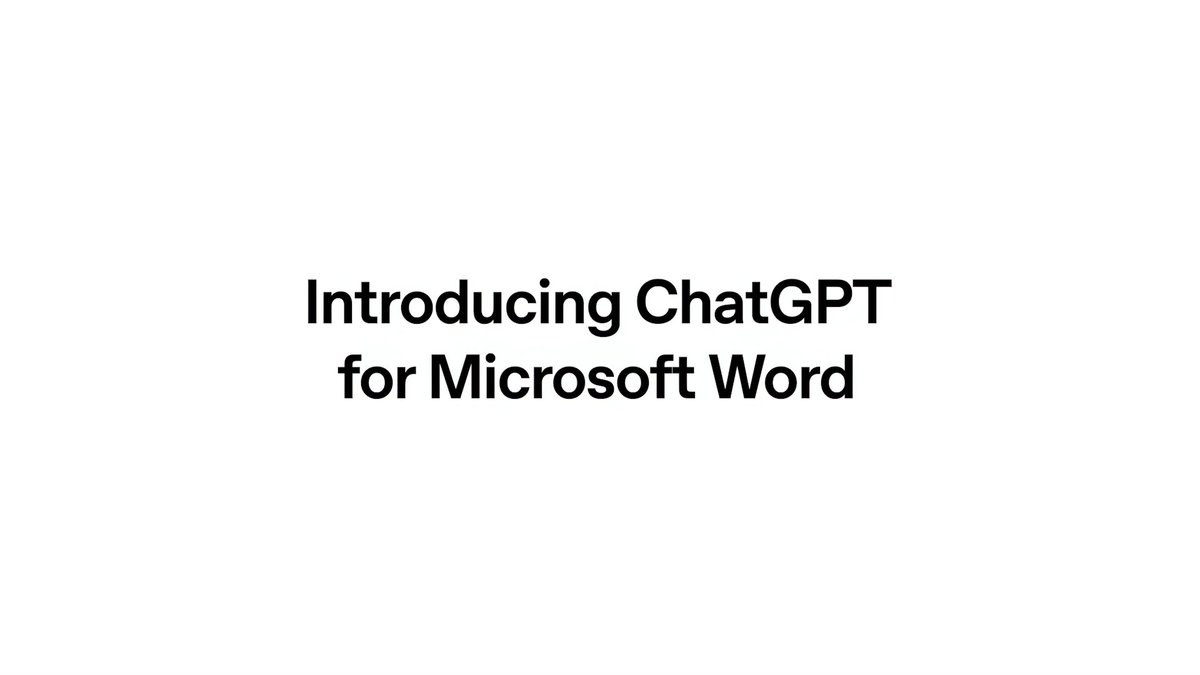 ChatGPT in Word opens to all plans, including Free