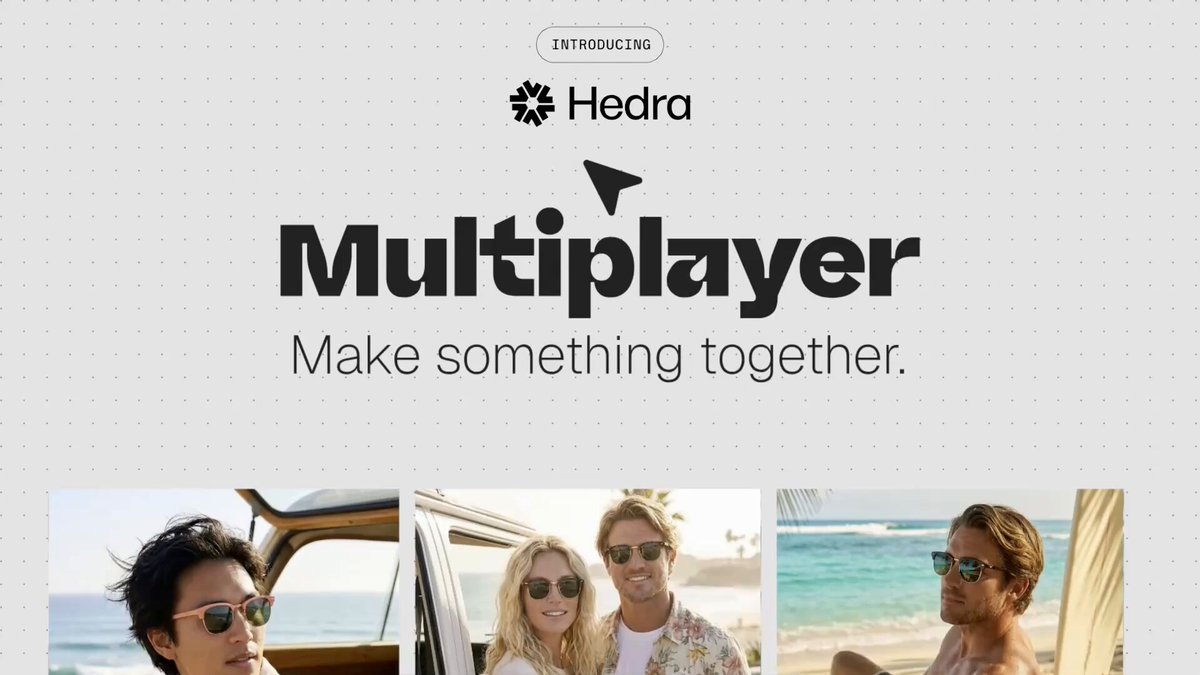 Hedra 推出多人协作共享画布 Multiplayer