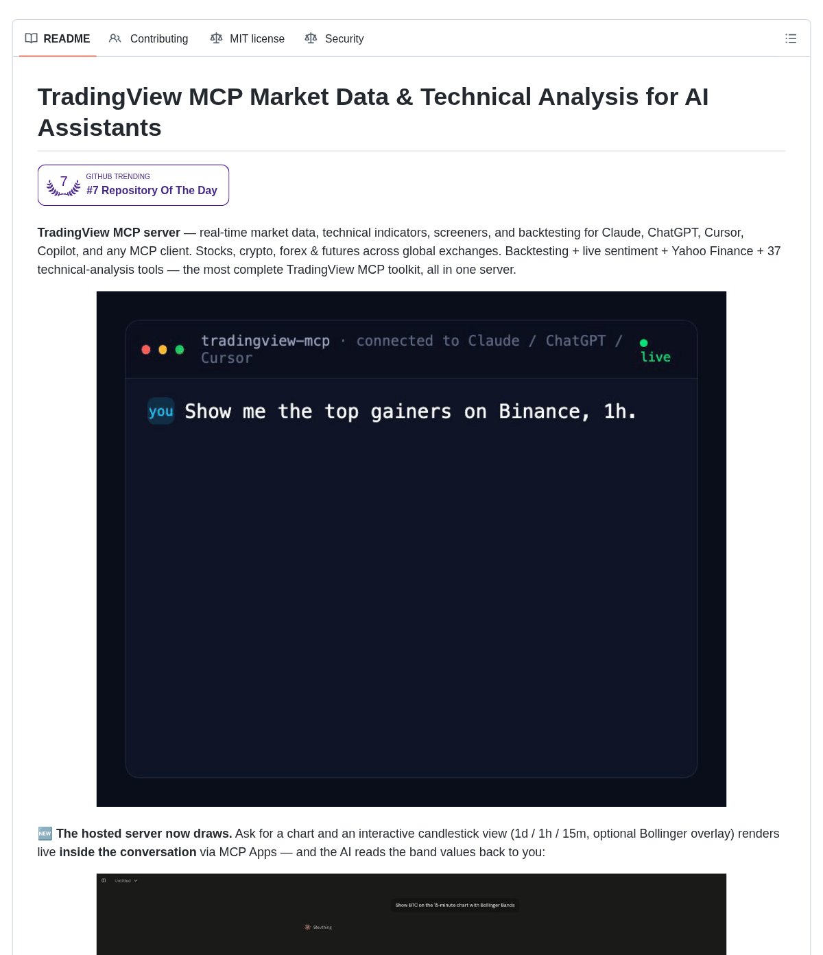 TradingView MCP：给 ChatGPT 接入行情与技术分析