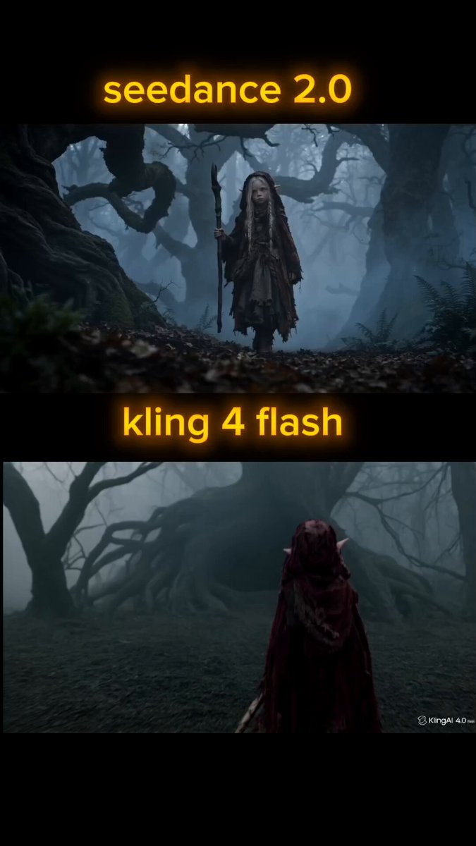 Kling 4.0 Flash 对 Seedance 2.0：同提示词 15 秒 720p 对比