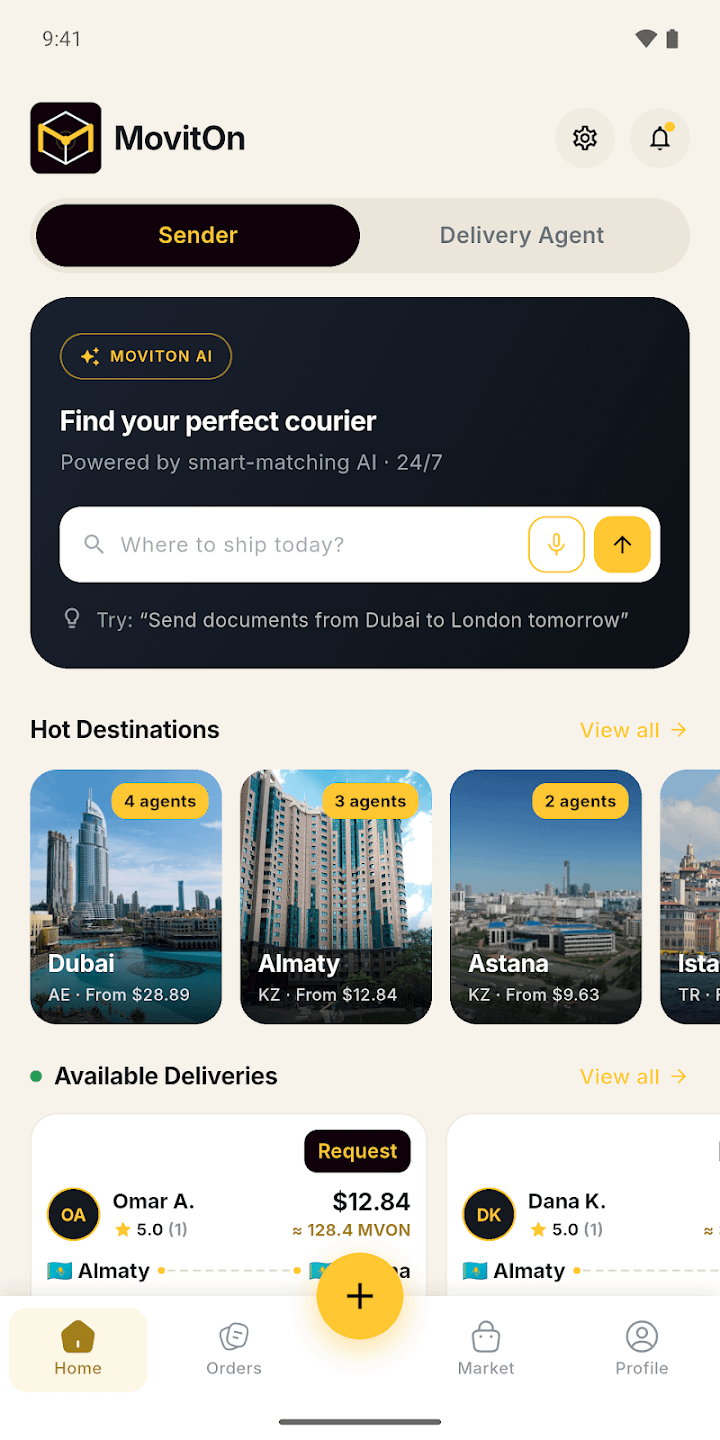 Movit launches beta app for peer-to-peer cross-border shipping