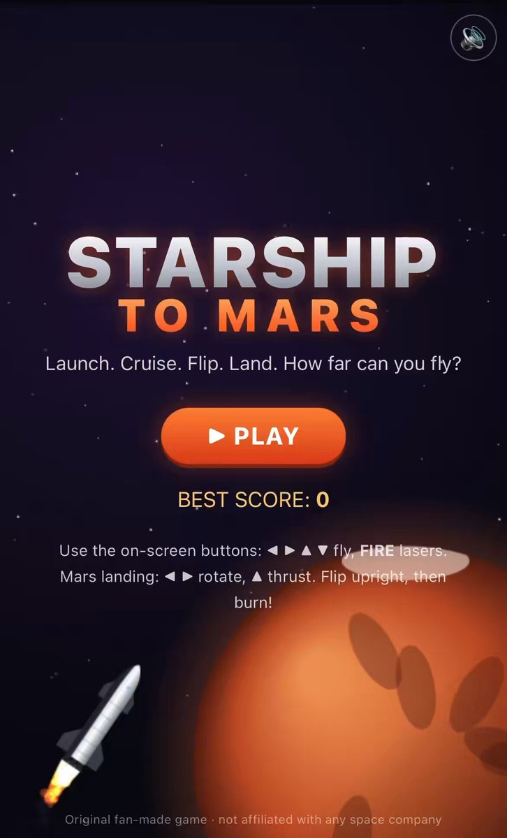 Grok Bot 十分钟做出可玩的 Starship 小游戏