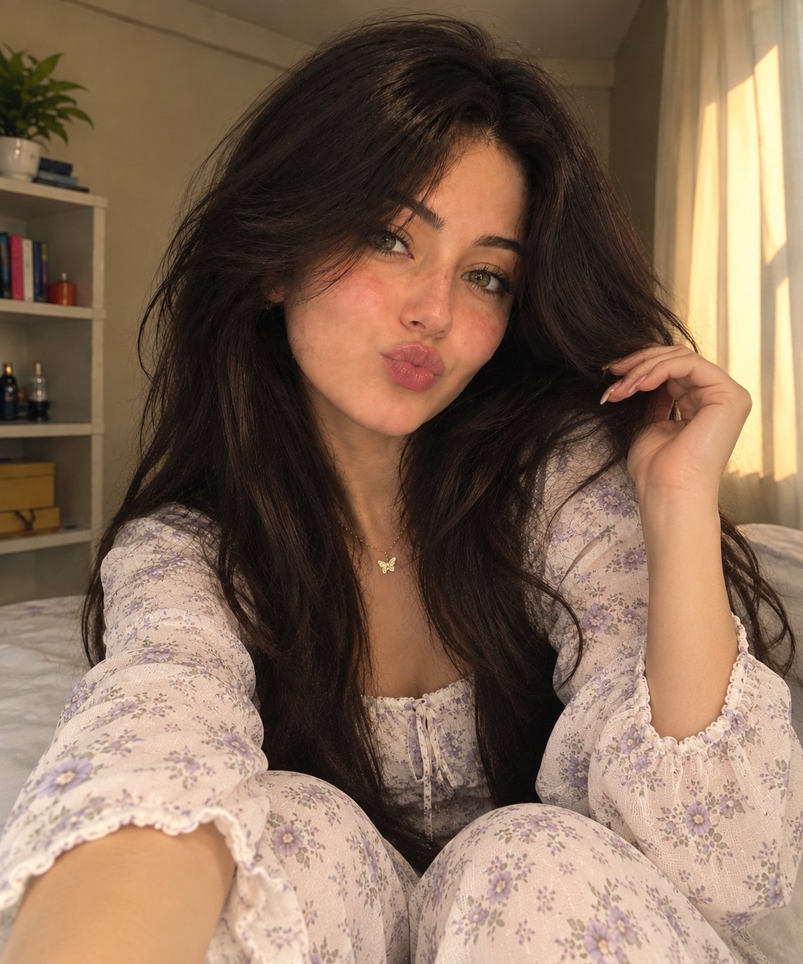 GPT Image 2.5 master prompt: bedroom selfie portrait (image 2 of 2)