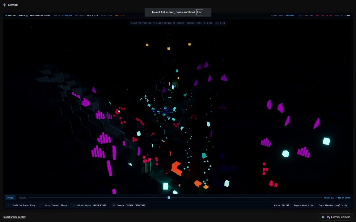 Gemini 4 Pro generates "Leviathan" demo video