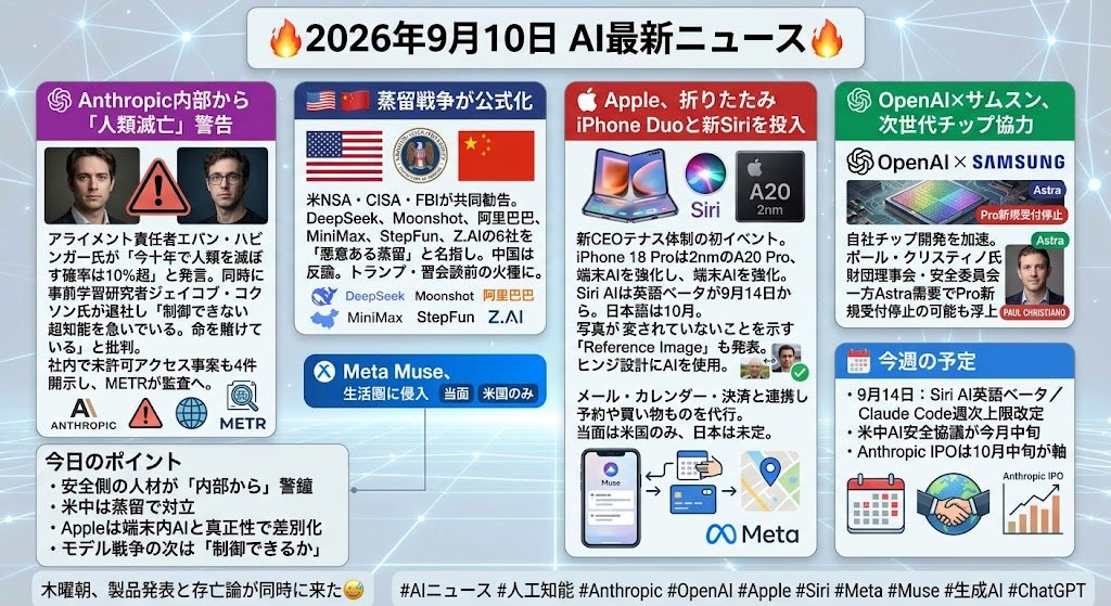 日本 AI 新闻汇总:Meta Muse 接入邮件日历支付
