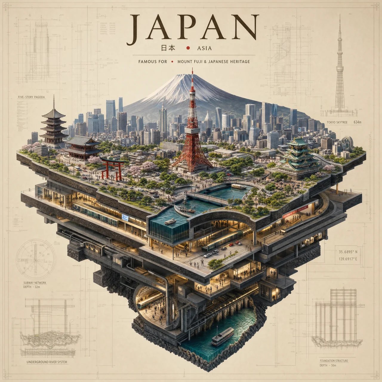 Prompt turns any city into a floating miniature architecture poster in GPT Image 2.5