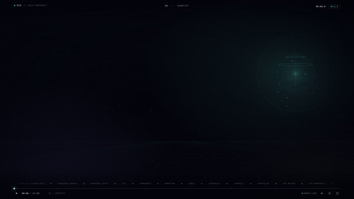 V4.1 Flash 生成 DeepSeek Harness 上线宣传动画，被评像 PPT