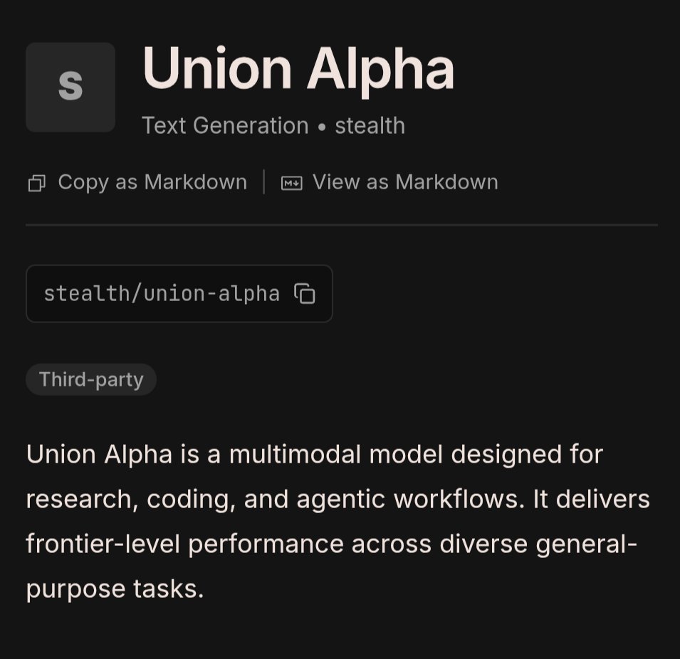 Union Alpha 被指是 Cloudflare 首个 stealth 模型、疑似 GLM 4.5