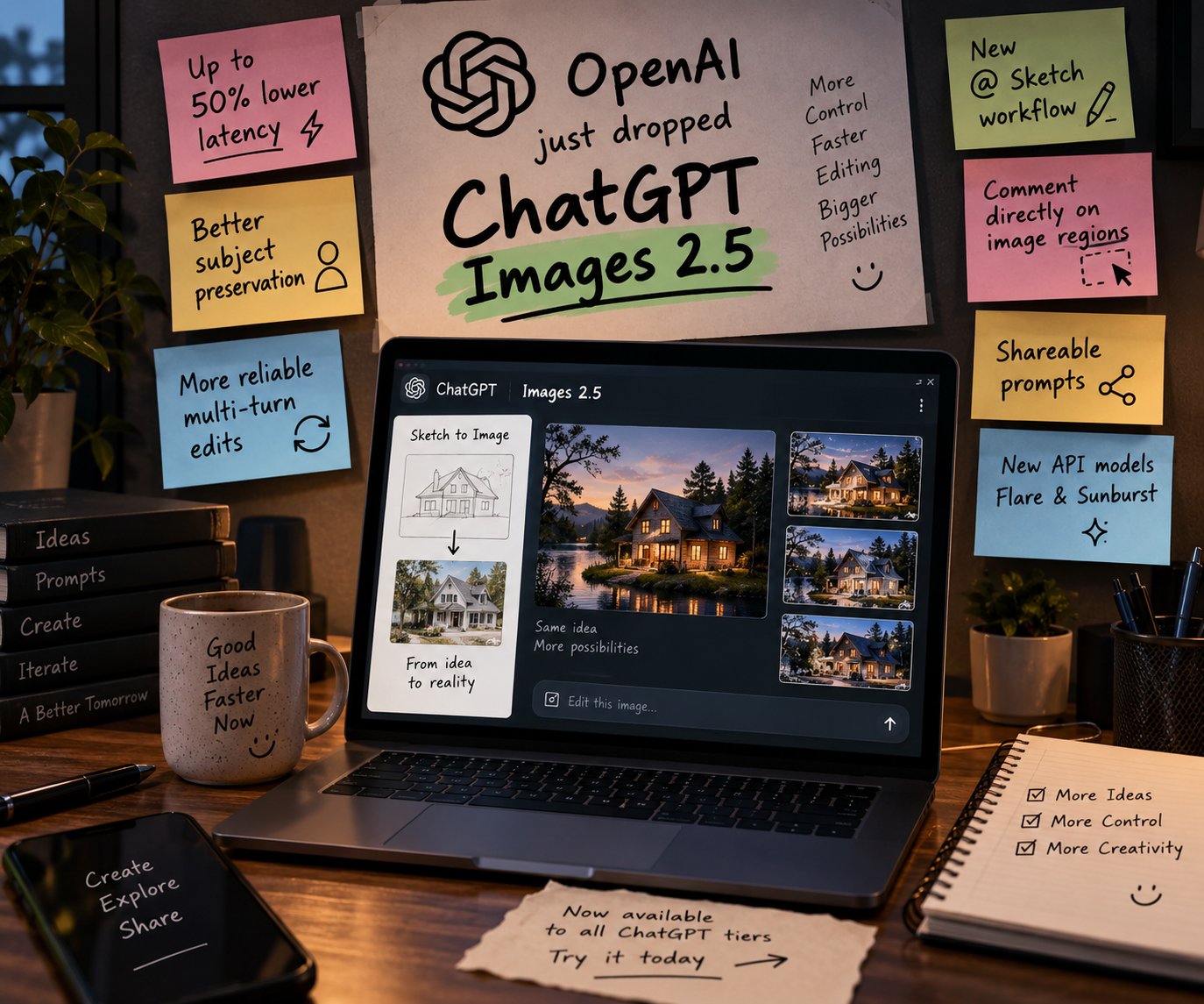 ChatGPT Images 2.5 更新要点汇总