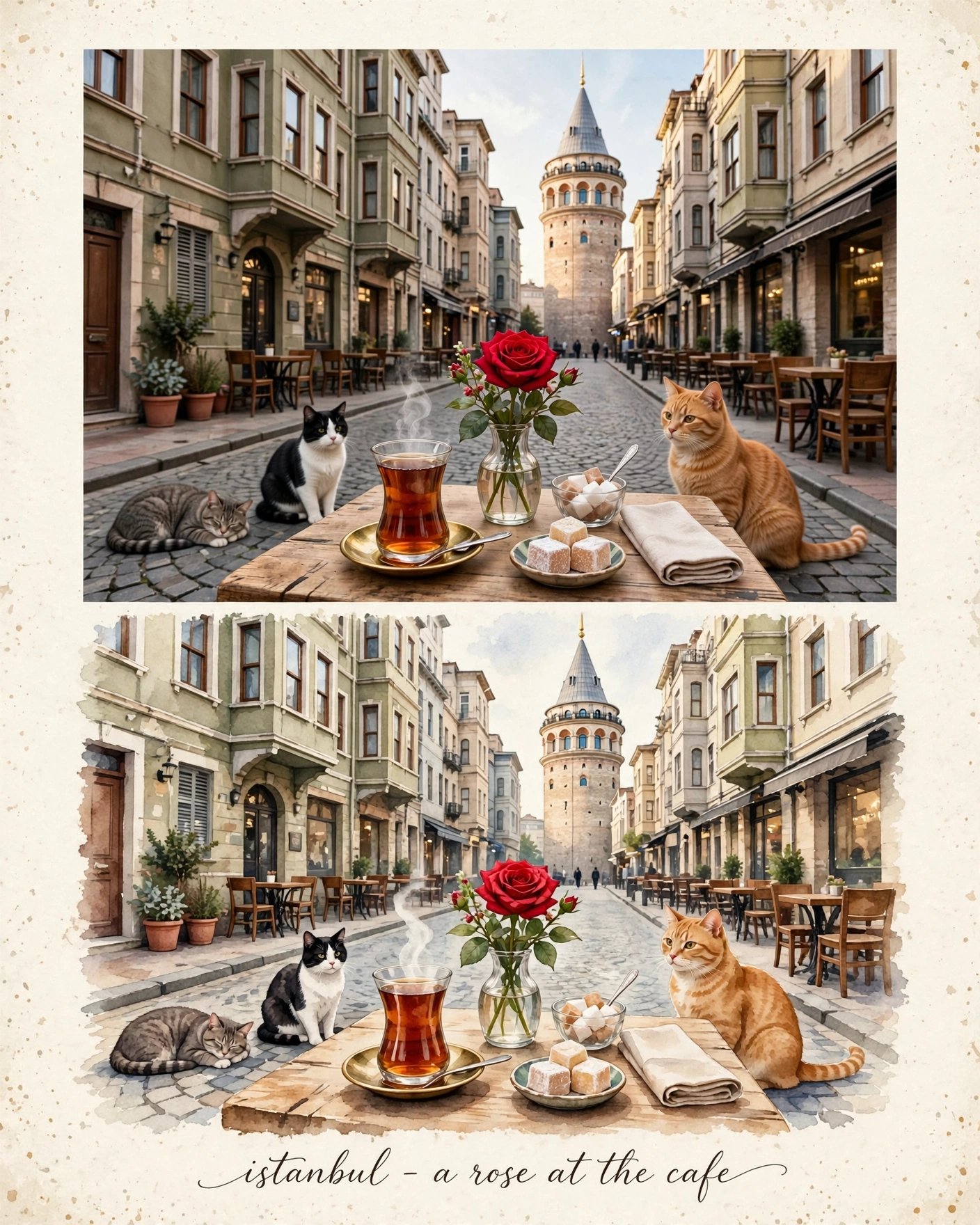 A simple photo-to-image workflow using a pasted prompt (image 1 of 4)