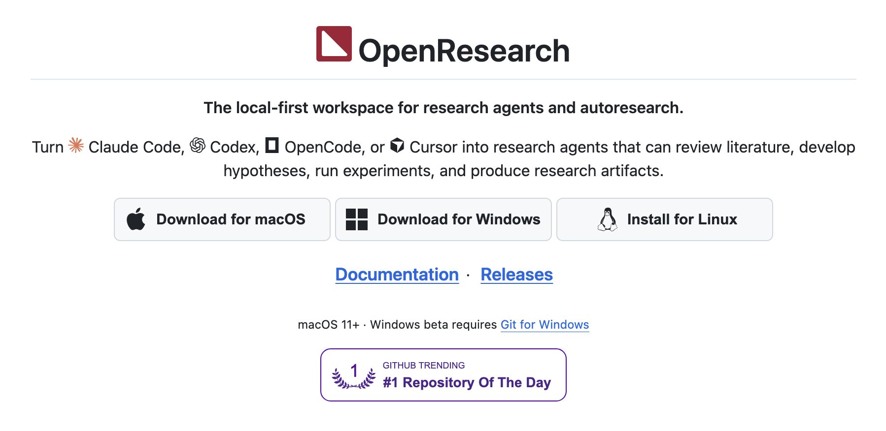 OpenResearch turns coding agents into research agents, adds Windows support