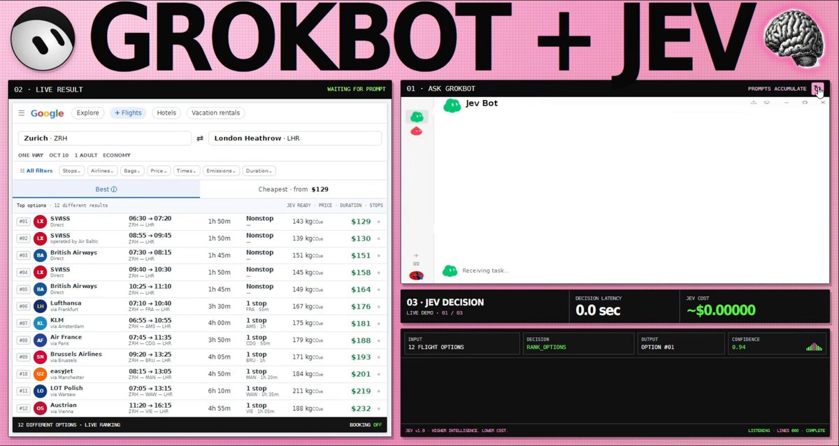 Jev + Grok Bot 七分钟搭出本机 Agent 决策执行链