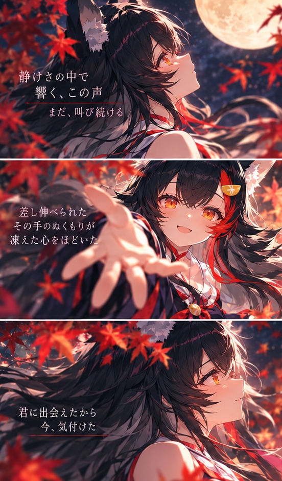ChatGPT Images 2.5 makes a hololive Ookami Mio MV-style illustration