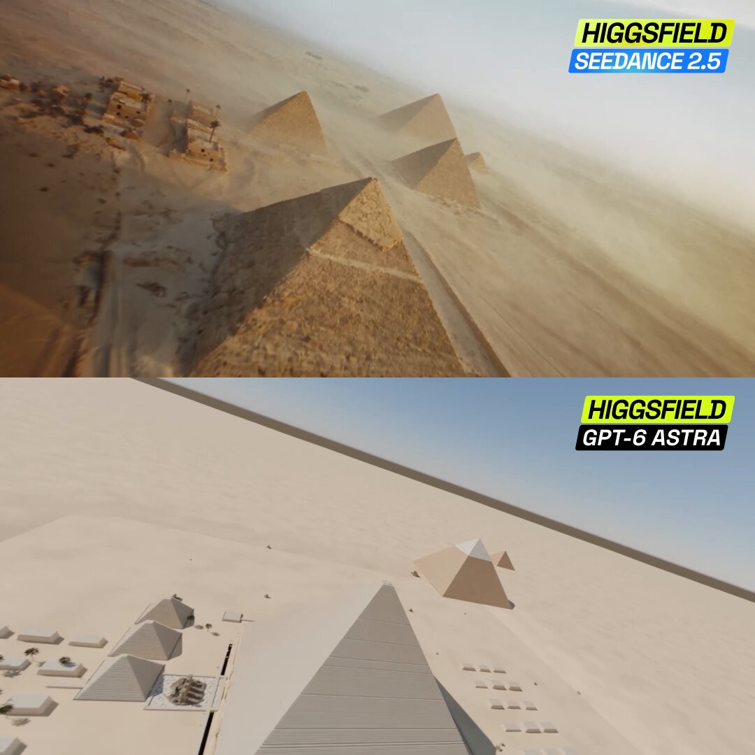 Higgsfield 3D Jutsu 重建吉萨大金字塔